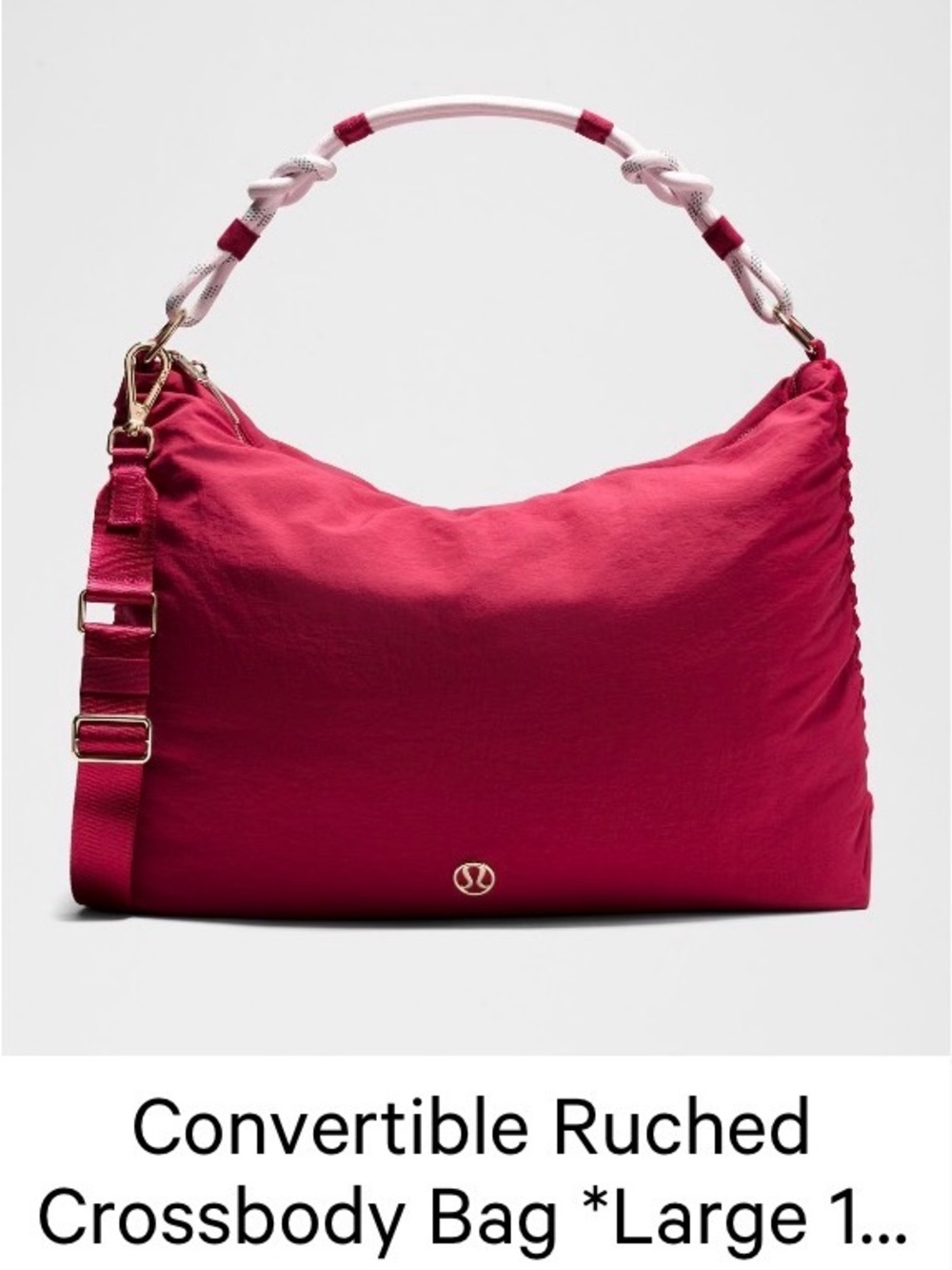 lululemon athletica Convertible Ruched Crossbody Bag - Fuchsia Pink